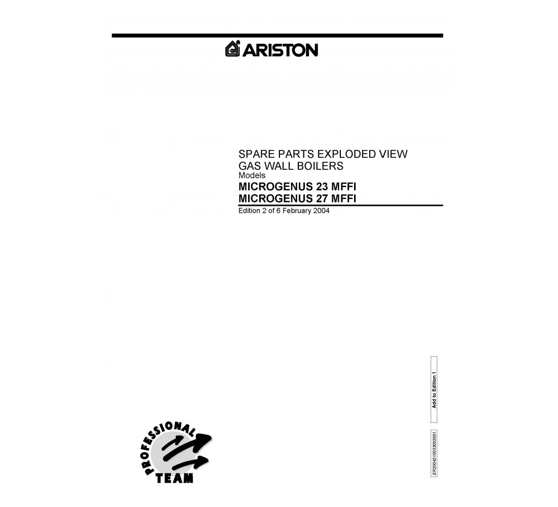 ARISTON MICROGENUS 23, 27 MFFI